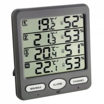 TFA 30.3054.10 'Klima Monitör' 3 transmiterli Termo-higrometre